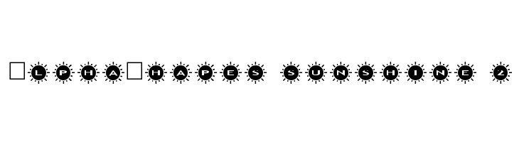 AlphaShapes sunshine 2 Fonte