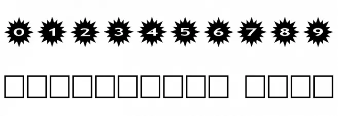 AlphaShapes sunshine Font OTHER CHARS