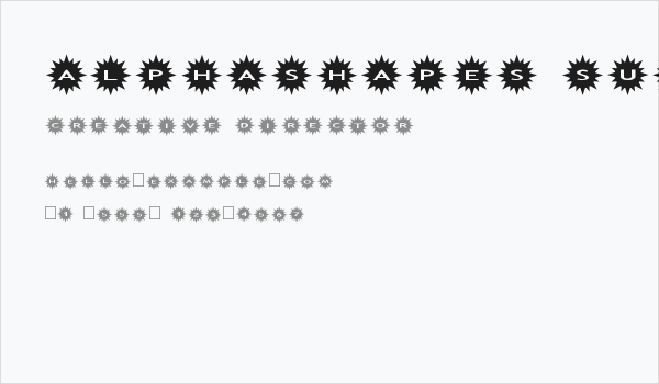 AlphaShapes sunshine Business Card