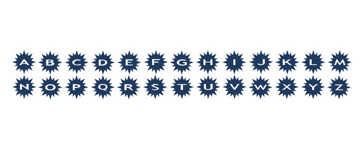 AlphaShapes sunshine Lowercase