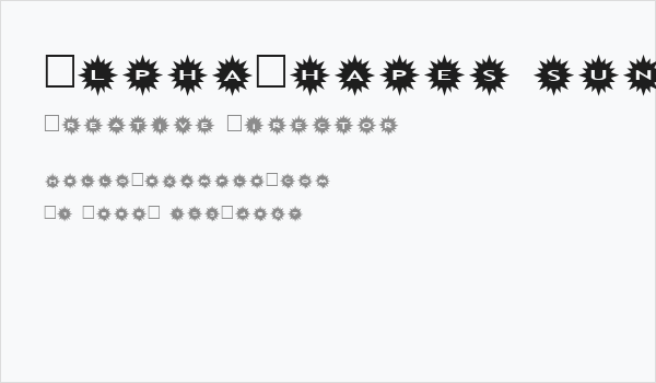 AlphaShapes sunshine Business Card