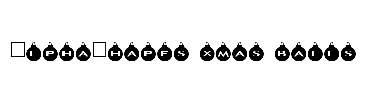 AlphaShapes xmas balls Шрифта