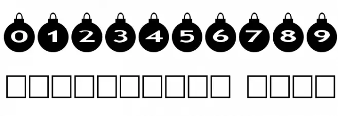 AlphaShapes xmas balls Caratteri ALTRI CARATTERI