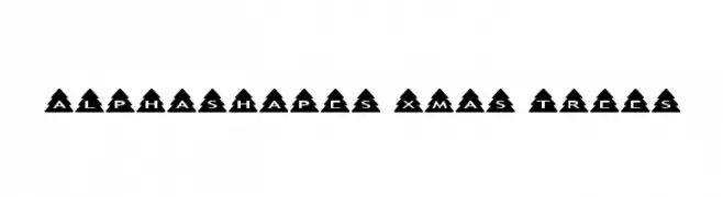 AlphaShapes xmas trees  font caratteri gratis
