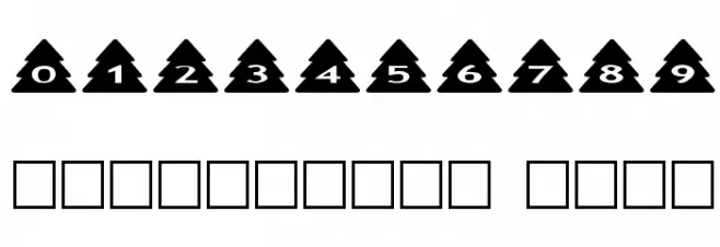 AlphaShapes xmas trees Polices AUTRES CHARS