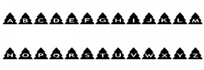 AlphaShapes xmas trees Schriftart Groß