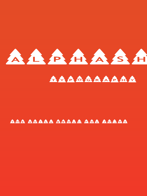 AlphaShapes xmas trees Poster