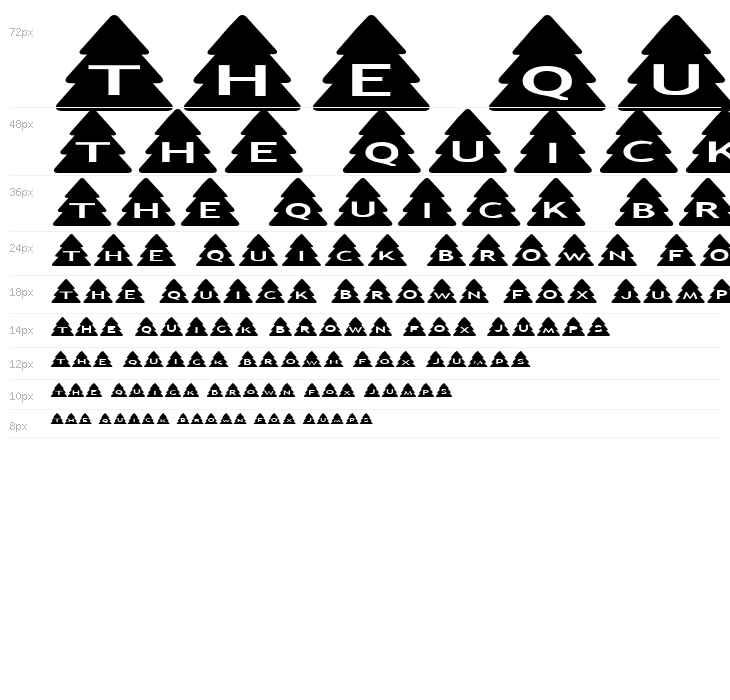 AlphaShapes xmas trees Waterfall