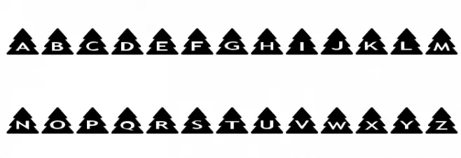 AlphaShapes xmas trees 字体 小写