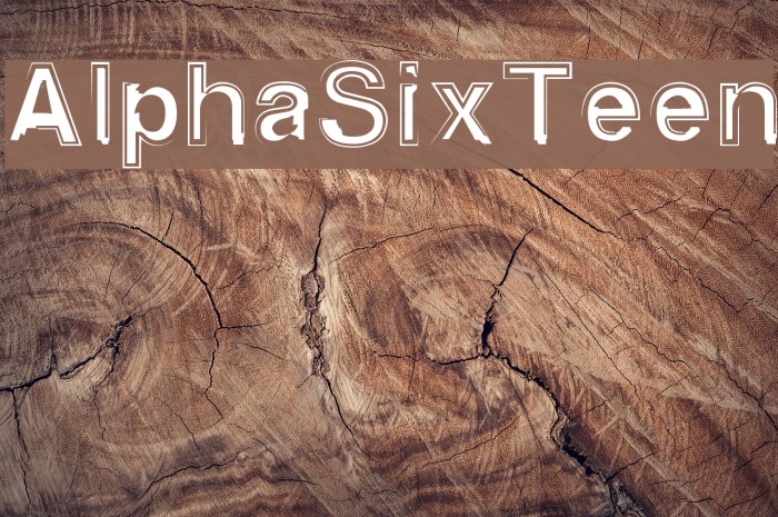 AlphaSixTeen Font examples