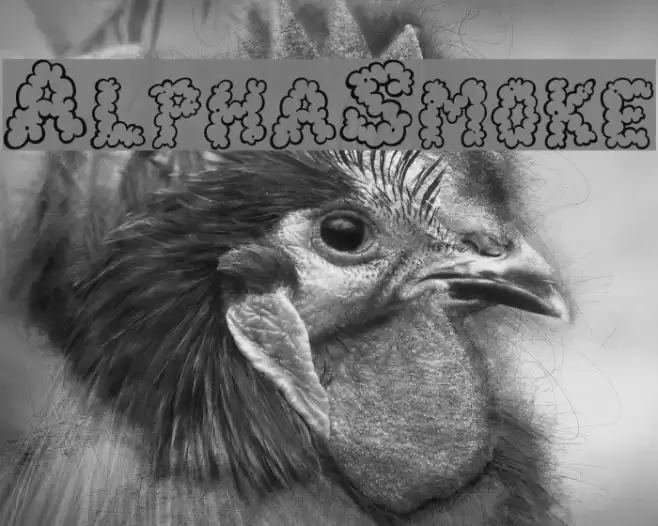 AlphaSmoke Font examples