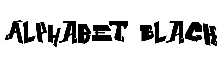 Alphabet Black  font caratteri gratis