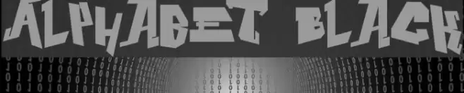 Alphabet Black Font examples