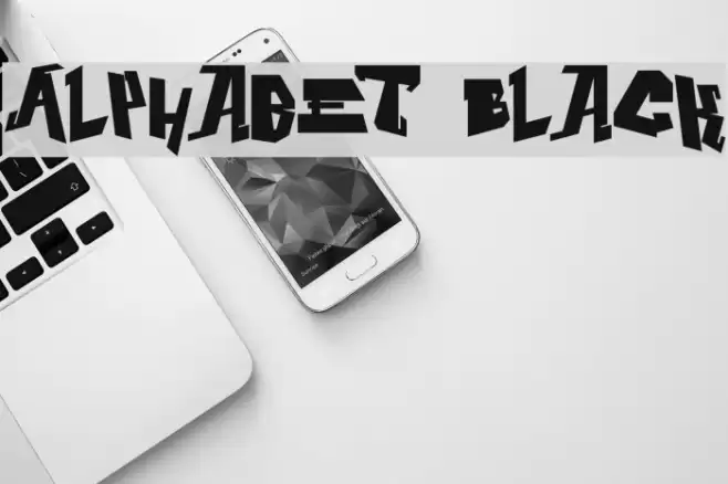 Alphabet Black Font examples