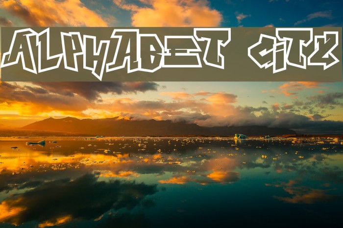 Alphabet City Font examples