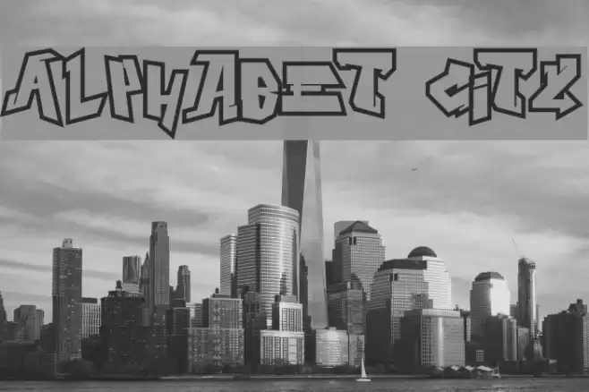 Alphabet City Font examples