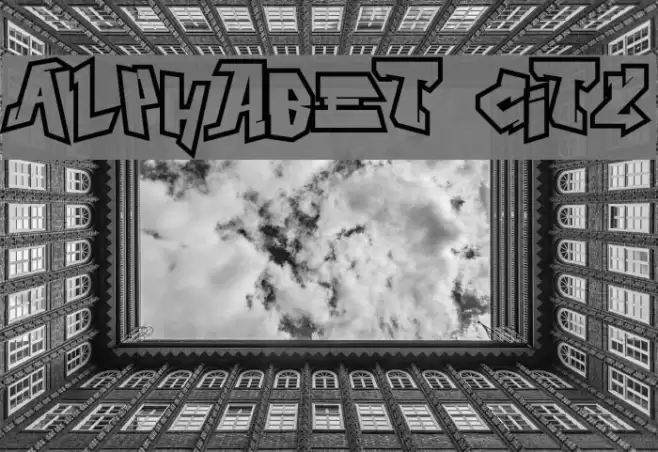 Alphabet City Font examples