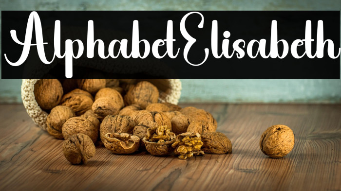 Alphabet Elisabeth Example 1