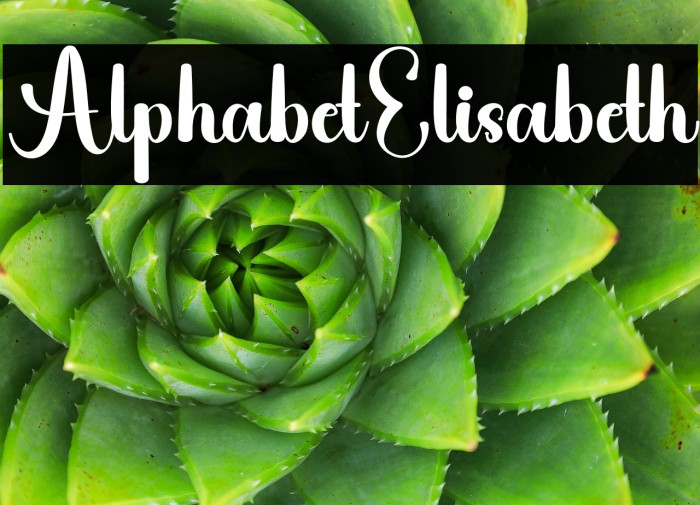 Alphabet Elisabeth Example 2