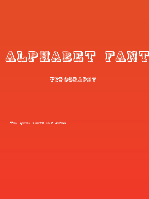 Alphabet Fantasie Regular Poster