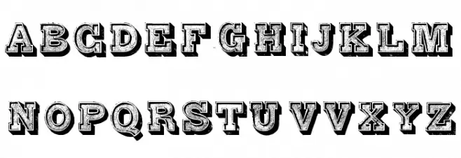 Alphabet Fantasie Regular Polices MAJUSCULES