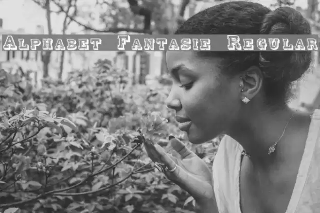 Alphabet Fantasie Regular Font examples