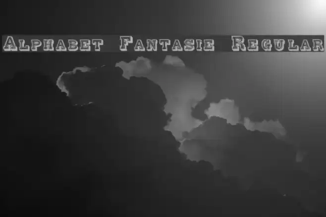 Alphabet Fantasie Regular Font examples