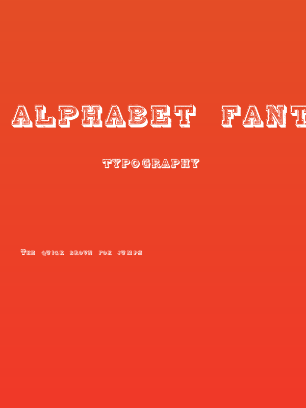 Alphabet Fantasie Regular Poster