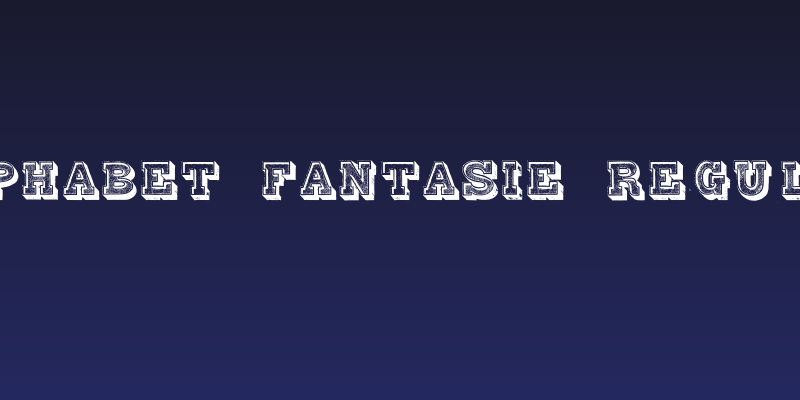 Alphabet Fantasie Regular Social Header