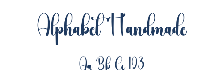 Alphabet Handmade Font Preview