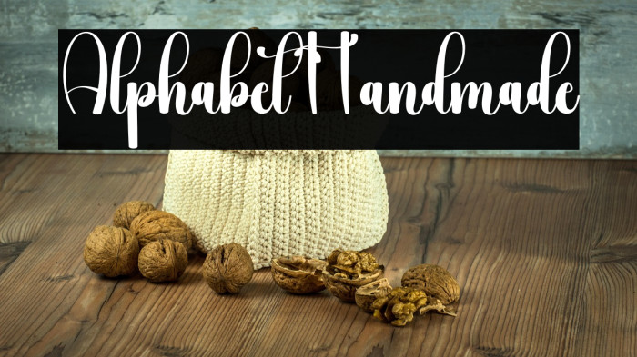 Alphabet Handmade Example 1