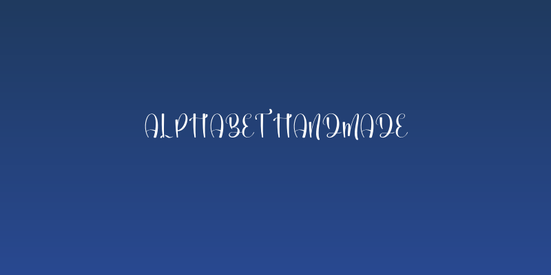 Alphabet Handmade Social Header