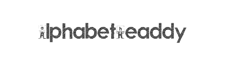 Alphabet Headdy Schriftart