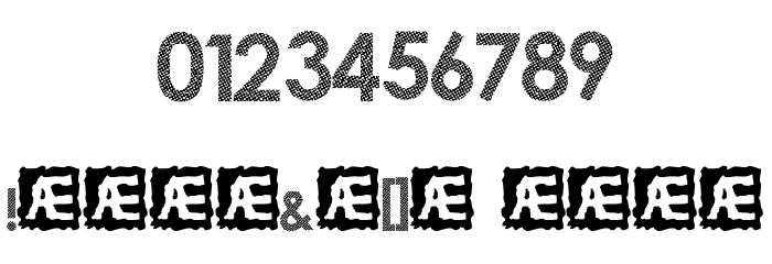 Alphabet Headdy Font OTHER CHARS