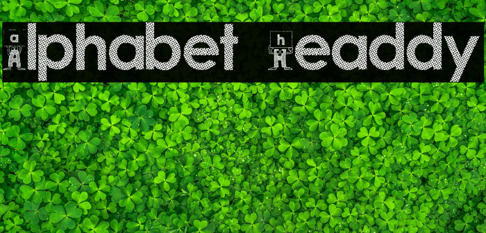 Alphabet Headdy Font examples
