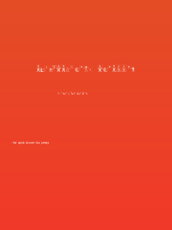 Alphabet Headdy Poster