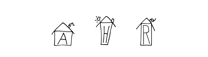 Alphabet Houses Regular  لخطوط تنزيل