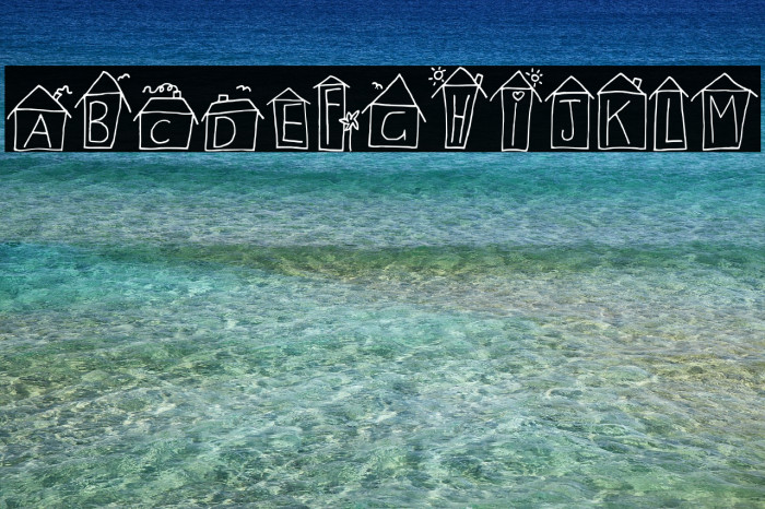 Alphabet Houses Regular Font examples