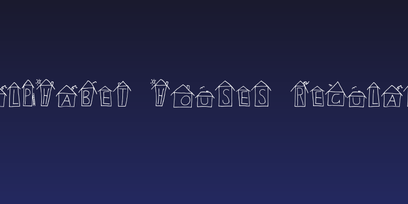 Alphabet Houses Regular Social Header