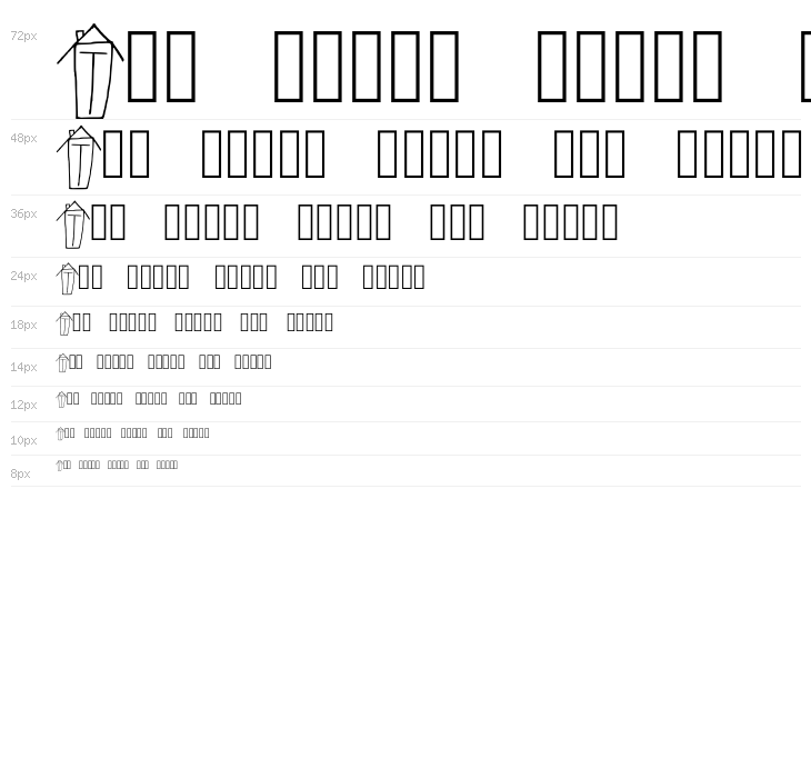 Alphabet Houses Regular Waterfall