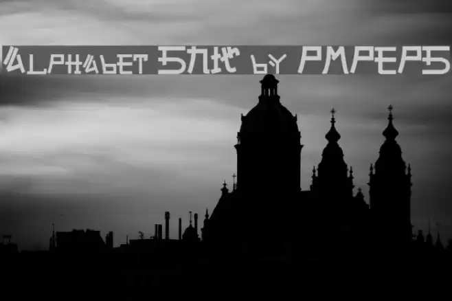 Alphabet SNK by PMPEPS Font examples