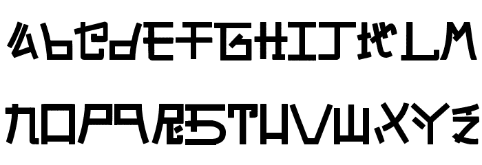 Alphabet SNK by PMPEPS Font LOWERCASE