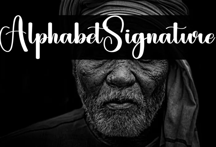 Alphabet Signature Example 3