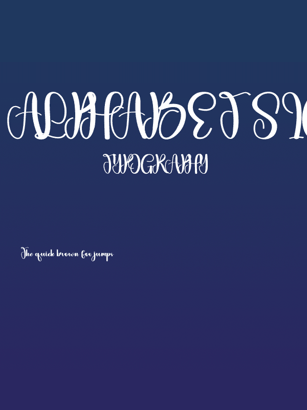 Alphabet Signature Poster