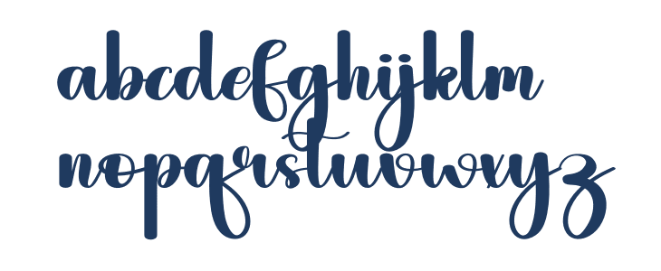Alphabet Signature Lowercase
