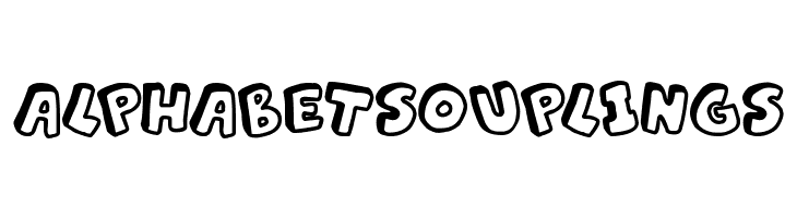 Alphabet Souplings Font