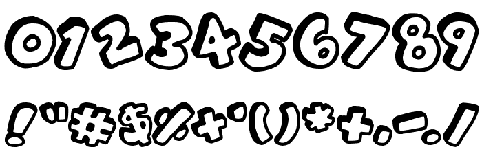 Alphabet Souplings Font OTHER CHARS