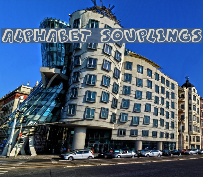 Alphabet Souplings Font examples