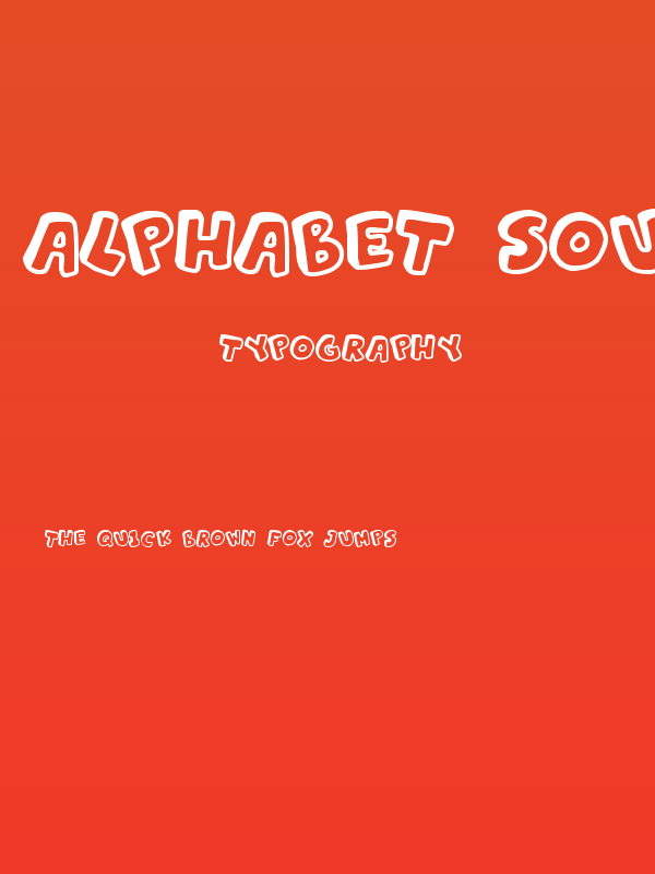 Alphabet Souplings Poster
