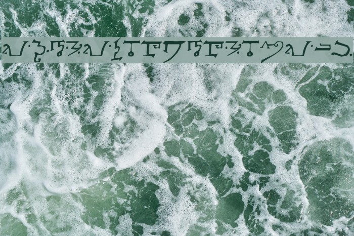 Alphabet-of-the-Magi Font examples